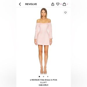 REVOLVE PINK DRESS, ELLIATT VIDA DRESS